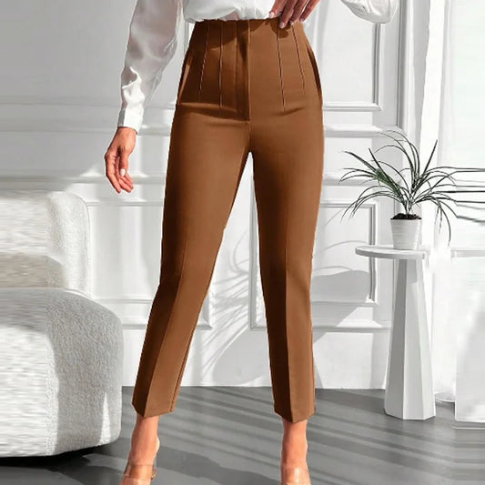 SculptFit™ High-Waist Pencil Trousers – Sleek & Sophisticated Office Style