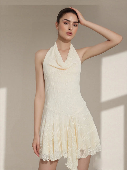 Chic Cowl Elegance Mini Dress