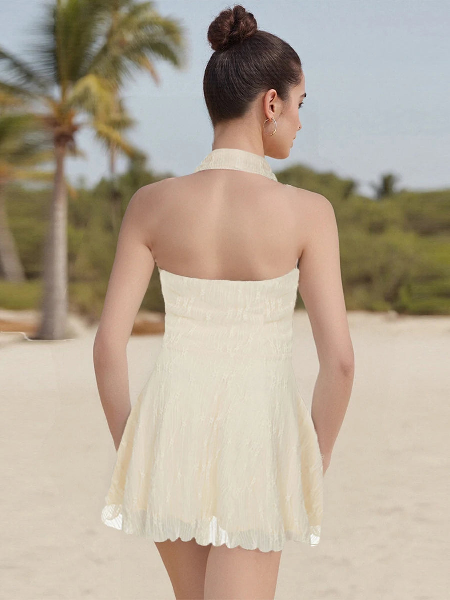 Chic Cowl Elegance Mini Dress