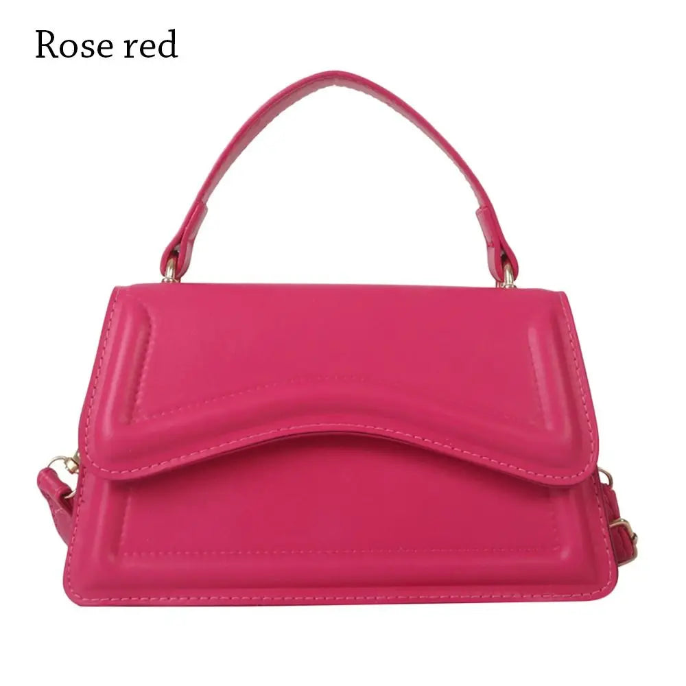 FlexFold™ ColorPop Mini PU Shoulder Bag – Bold Looks, Compact Chic