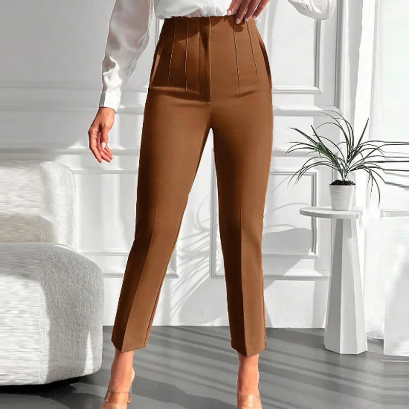 SculptFit™ High-Waist Pencil Trousers – Sleek & Sophisticated Office Style