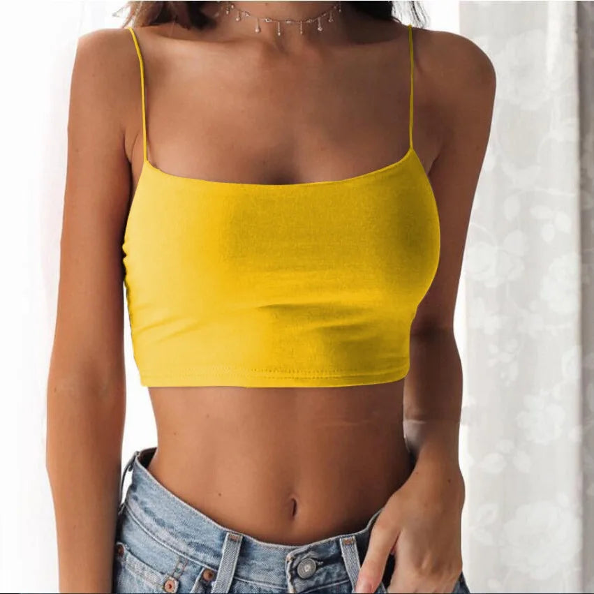 Barely There Camisole Crop Top – Set the Vibe