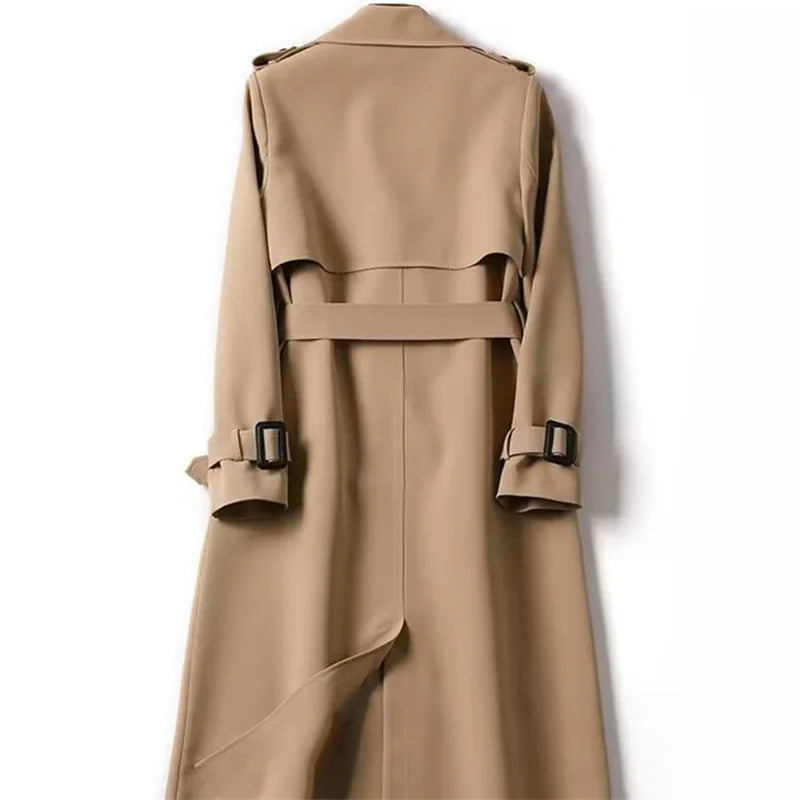 Metro Belt Classic Double-Breasted Trench Coat