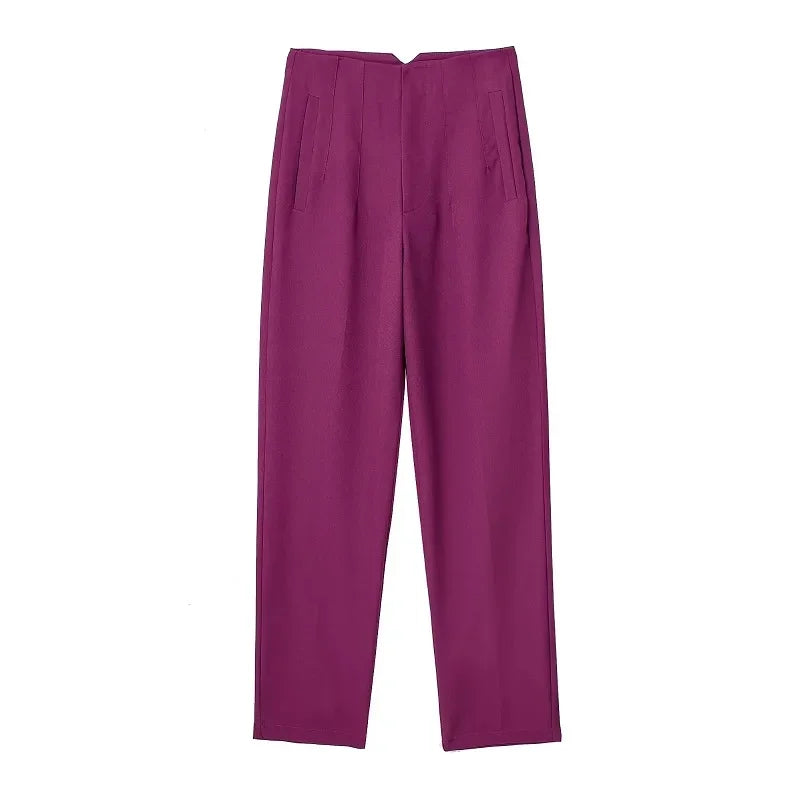 SculptFit™ High-Waist Pencil Trousers – Sleek & Sophisticated Office Style