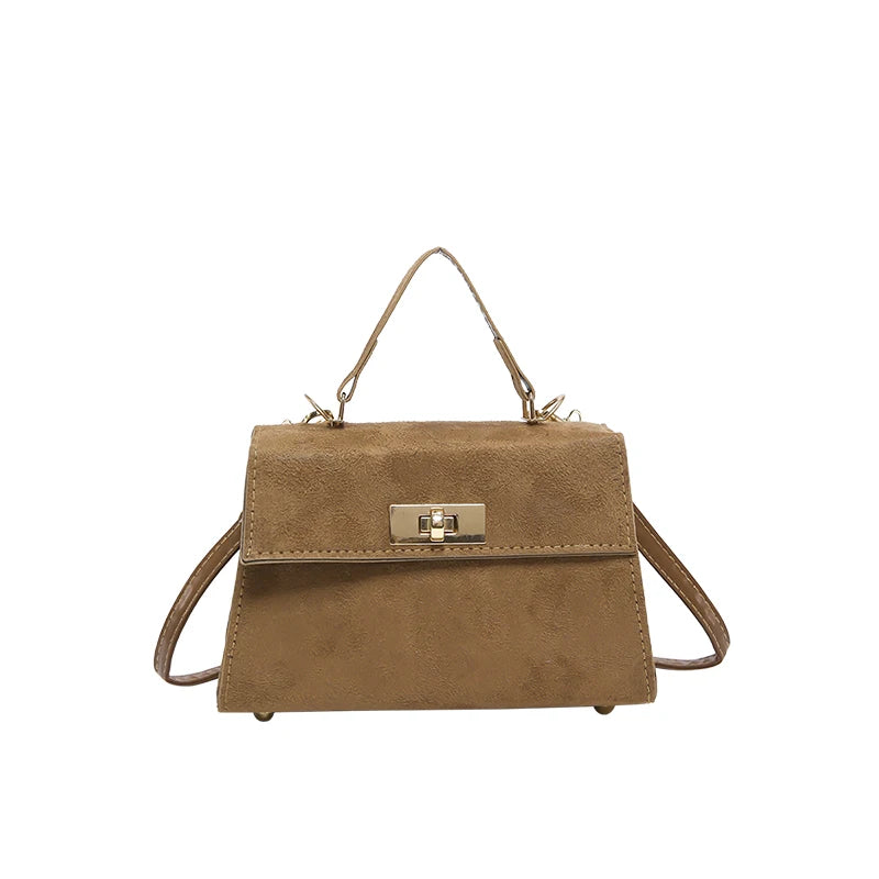 Velveta™ Mini Suede Crossbody Satchel – Elegant Everyday Handbag