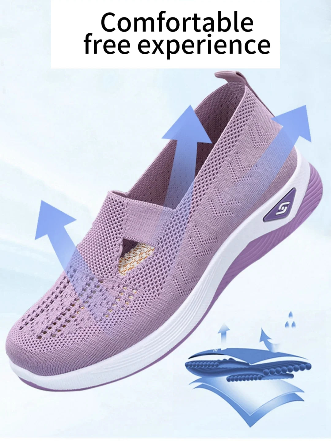 AeroStride™ Knit Slip-On Sneakers – Everyday Comfort, Elevated