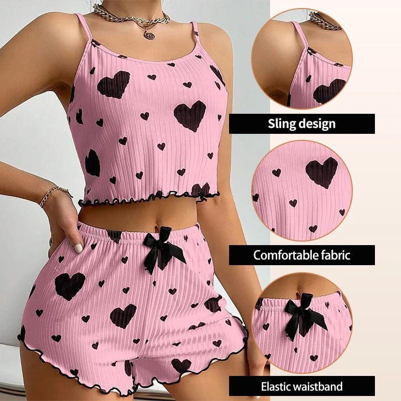SweetHeart™ Lounge Set – Flirt in Comfort