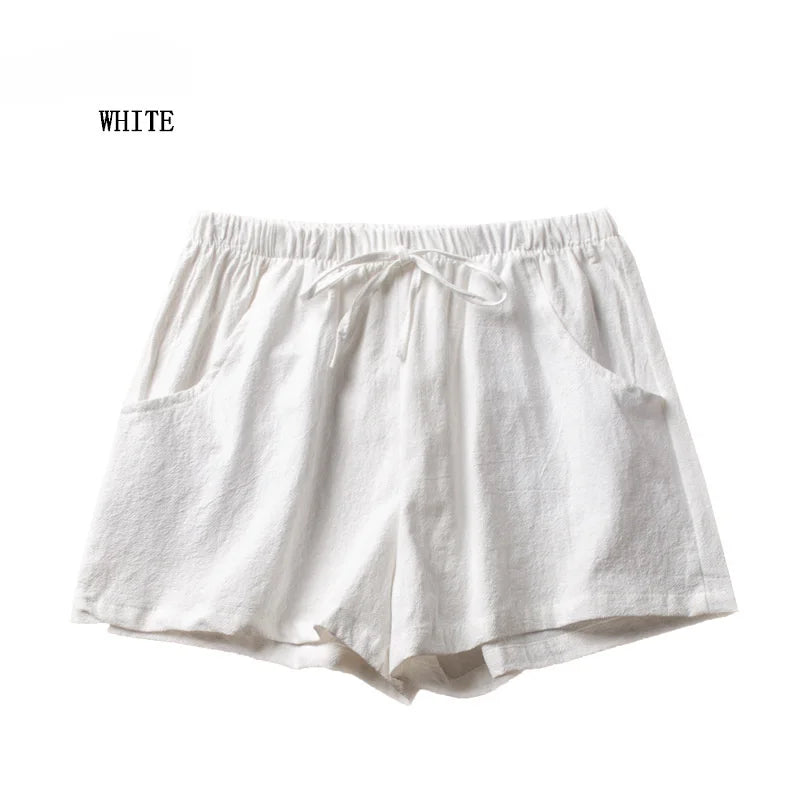 Breezy Ease™ Cotton-Linen Drawstring Shorts