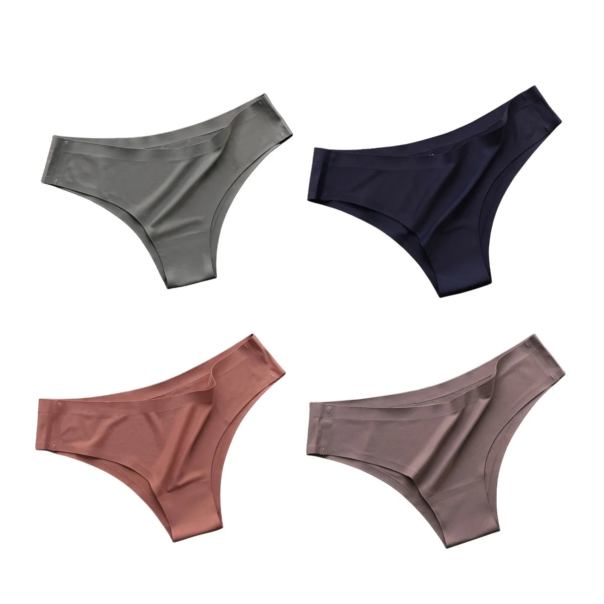 Sleek Skin™ Seamless Ice-Silk Panties – 4 Pack