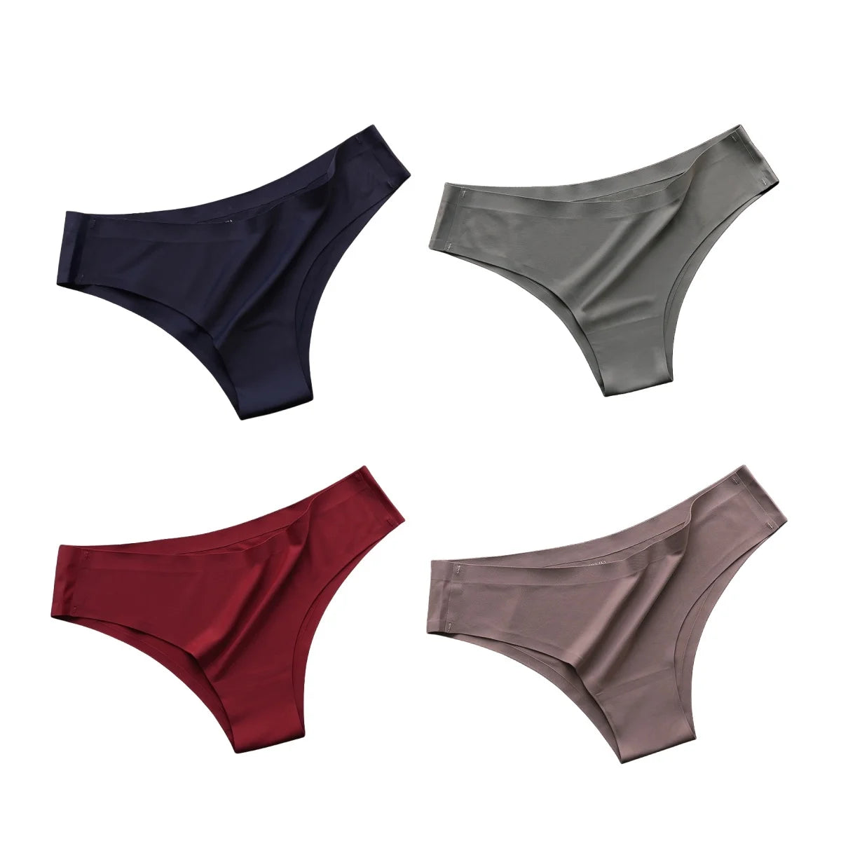 Sleek Skin™ Seamless Ice-Silk Panties – 4 Pack