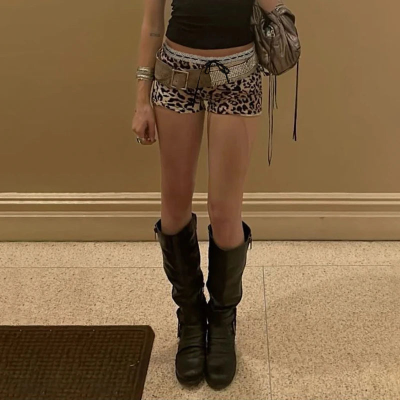 Wild Spirit Leopard Booty Shorts