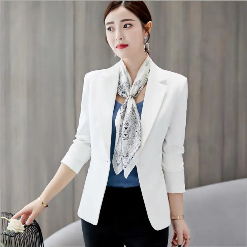 LivaForm™ One-Button Slim Blazer – Power Chic for Modern Women