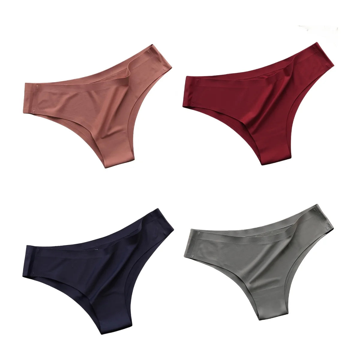 Sleek Skin™ Seamless Ice-Silk Panties – 4 Pack