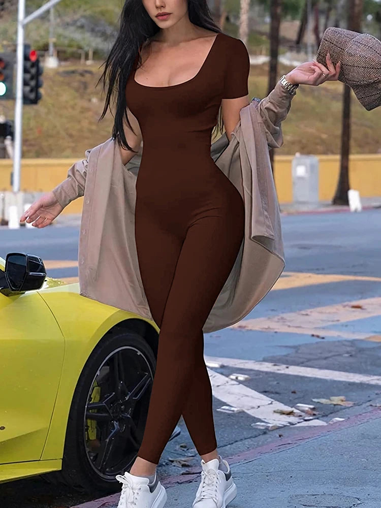 Contour Flex Short Sleeve Jumpsuit