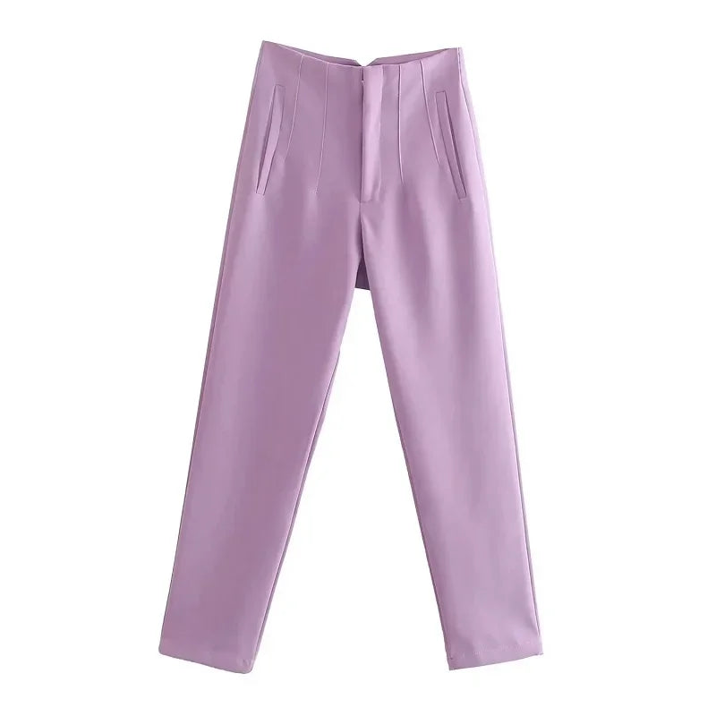 SculptFit™ High-Waist Pencil Trousers – Sleek & Sophisticated Office Style