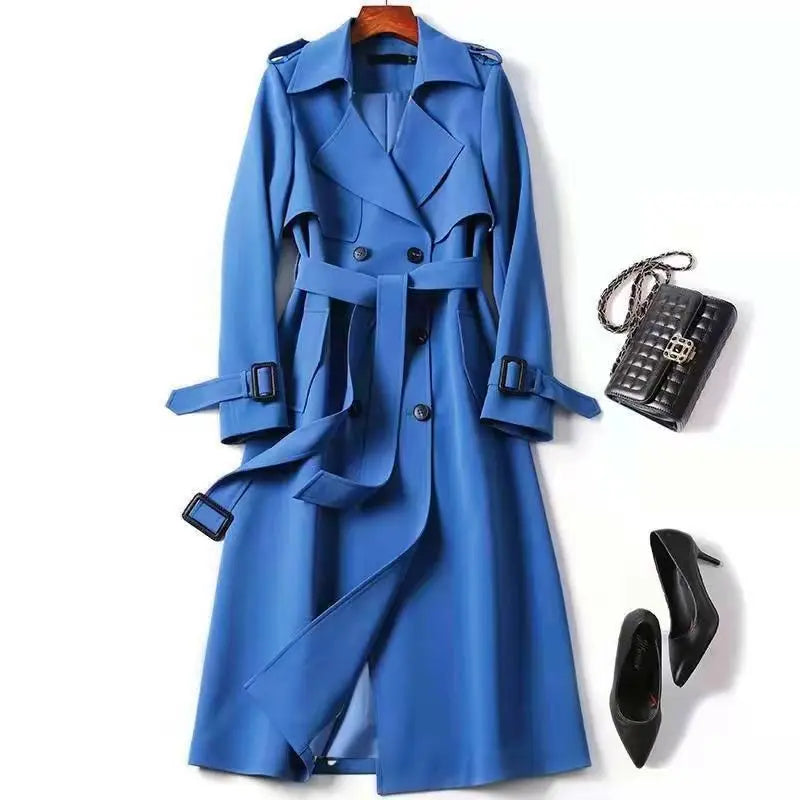 Metro Belt Classic Double-Breasted Trench Coat