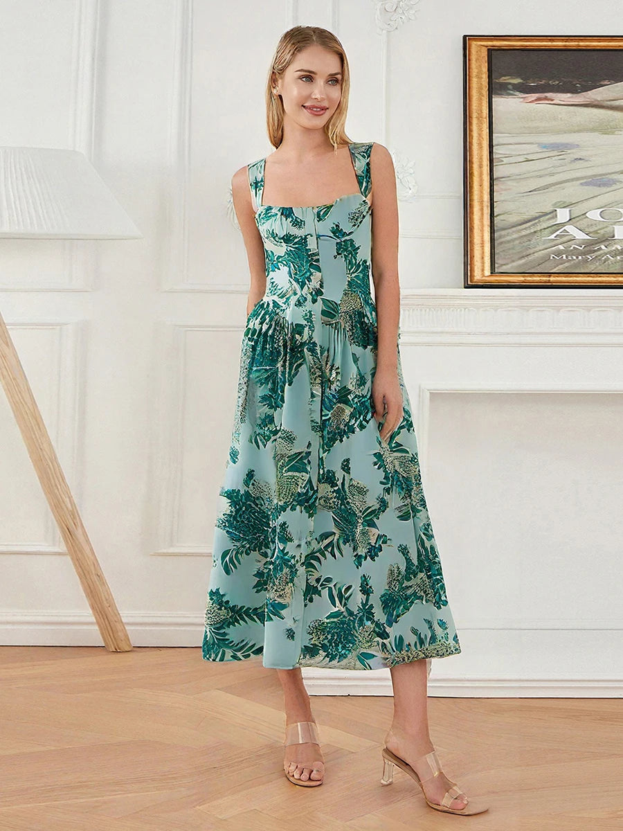 Tropical Elegance Maxi Dress