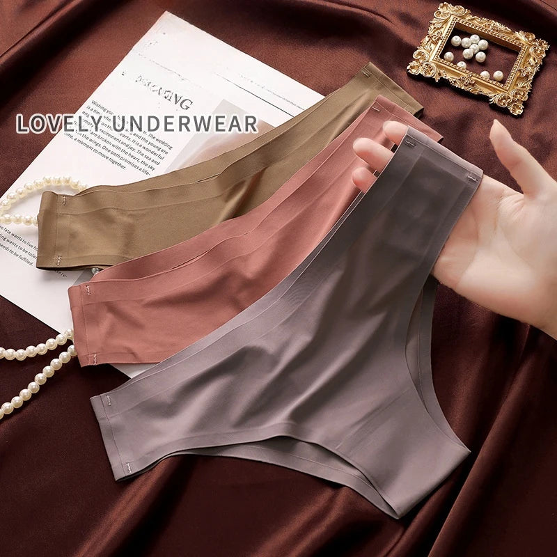 Sleek Skin™ Seamless Ice-Silk Panties – 4 Pack