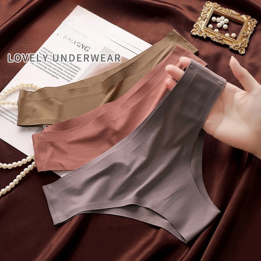 Sleek Skin™ Seamless Ice-Silk Panties – 4 Pack