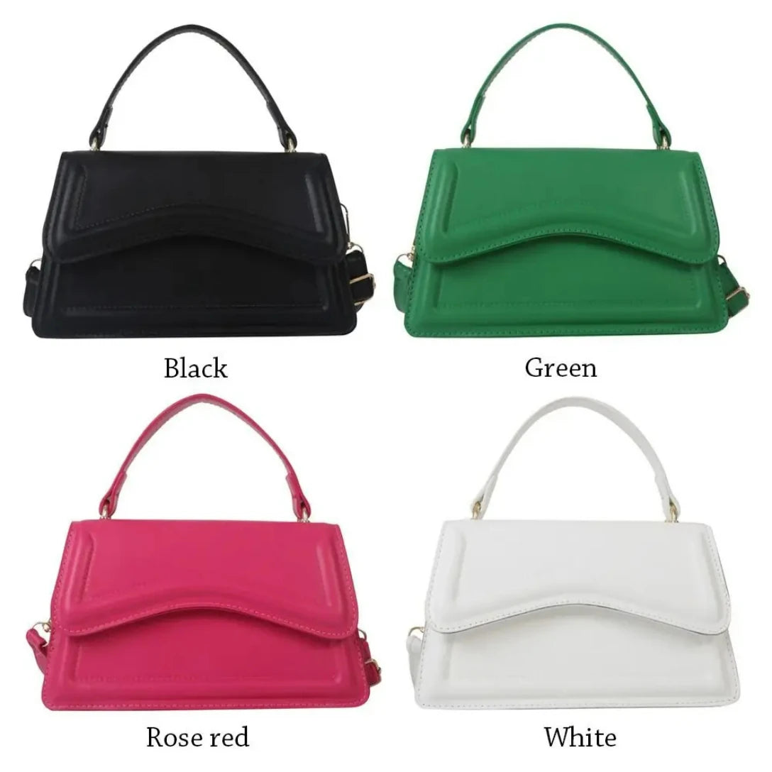 FlexFold™ ColorPop Mini PU Shoulder Bag – Bold Looks, Compact Chic