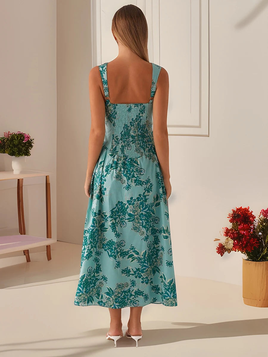 Tropical Elegance Maxi Dress