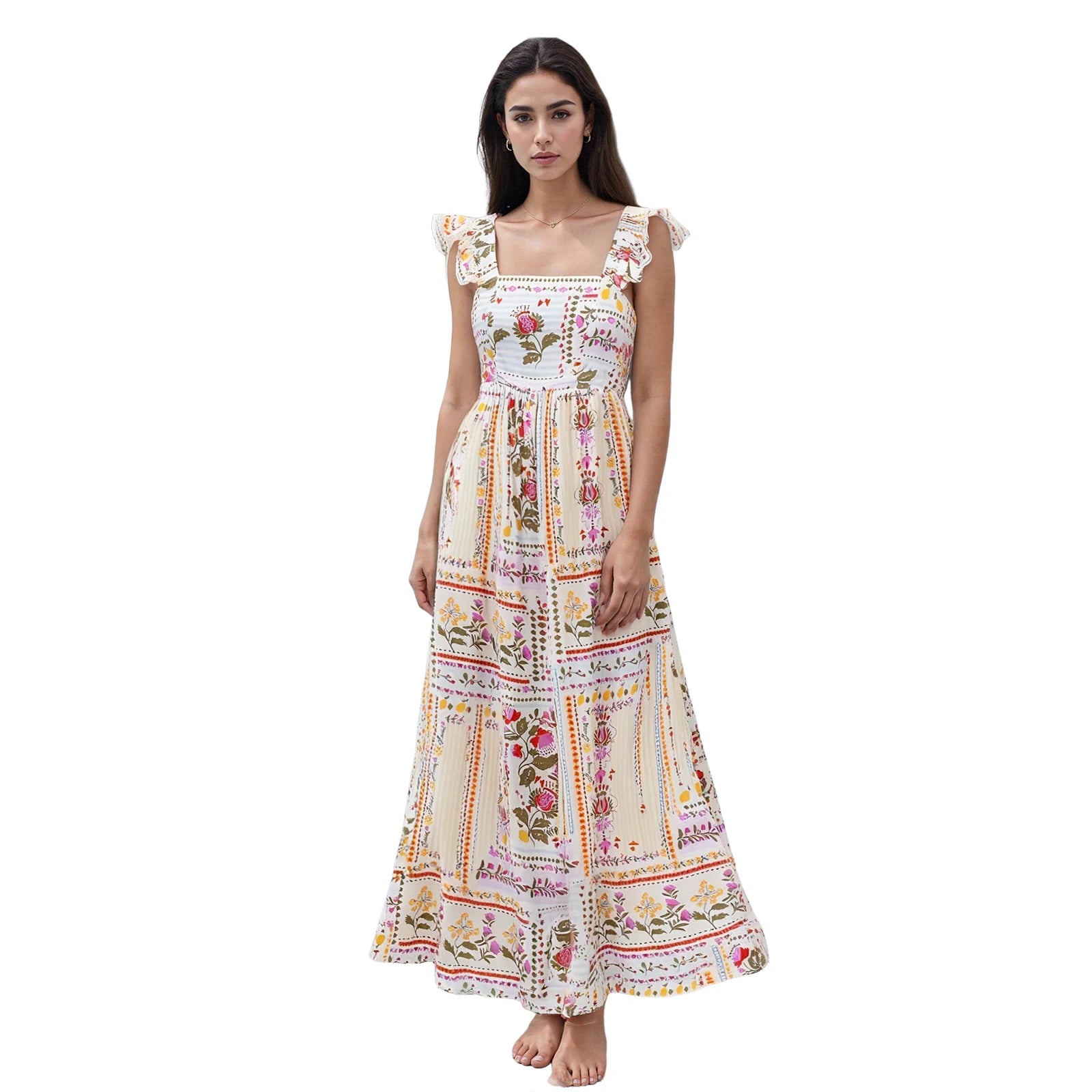 Bohemian Blossom Maxi Dress