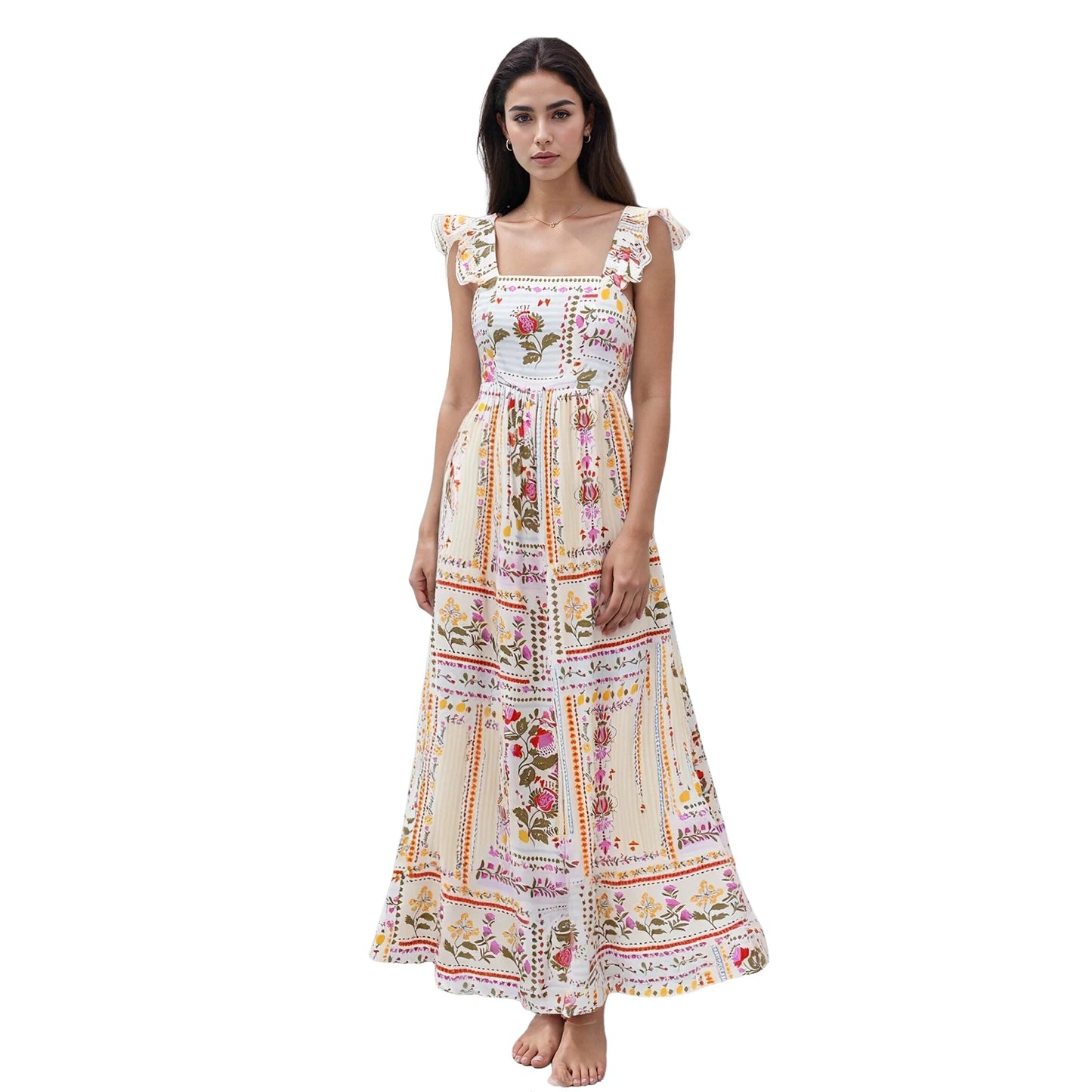 Bohemian Blossom Maxi Dress