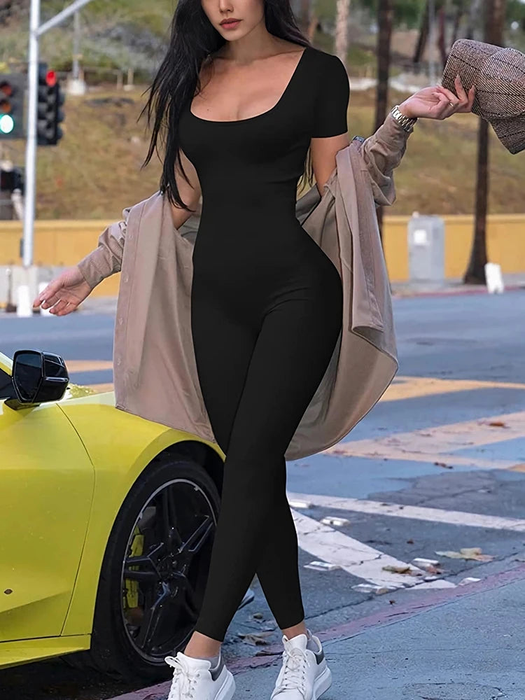 Contour Flex Short Sleeve Jumpsuit