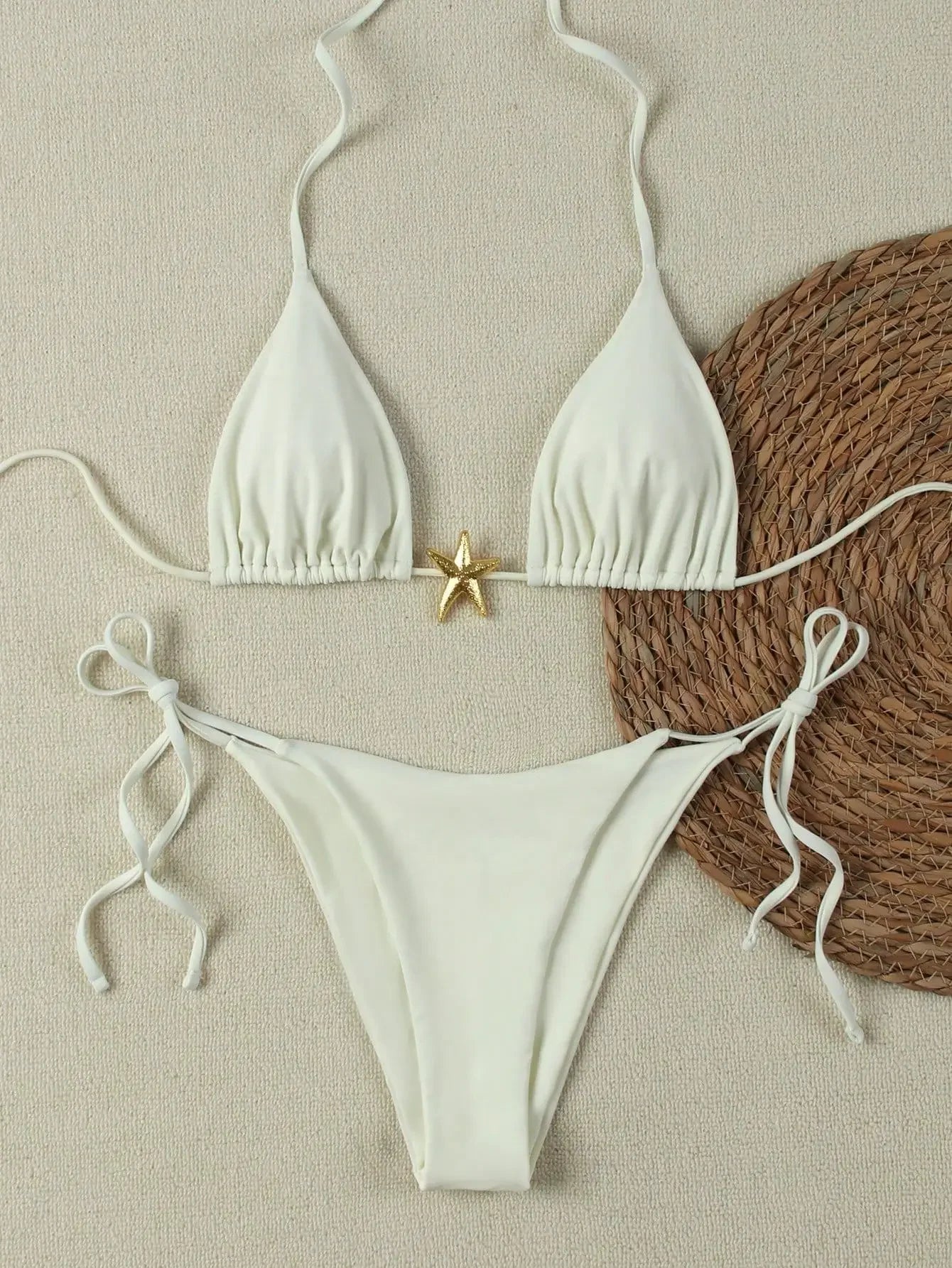 Wild Bloom Lace-Up Bikini Set