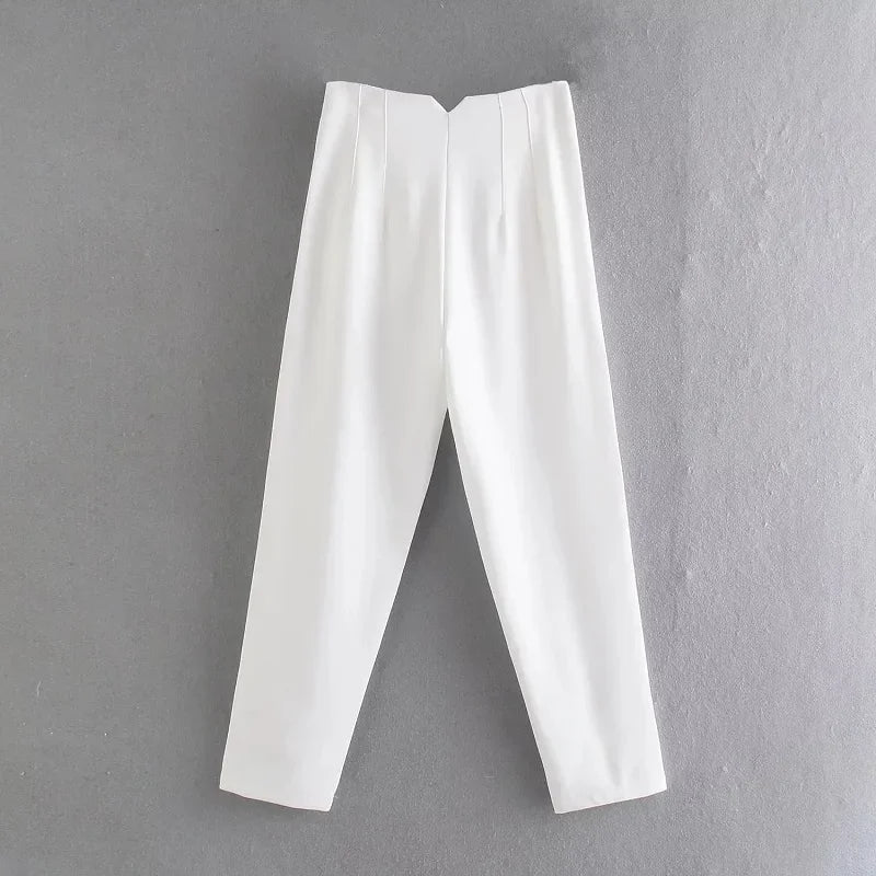 SculptFit™ High-Waist Pencil Trousers – Sleek & Sophisticated Office Style