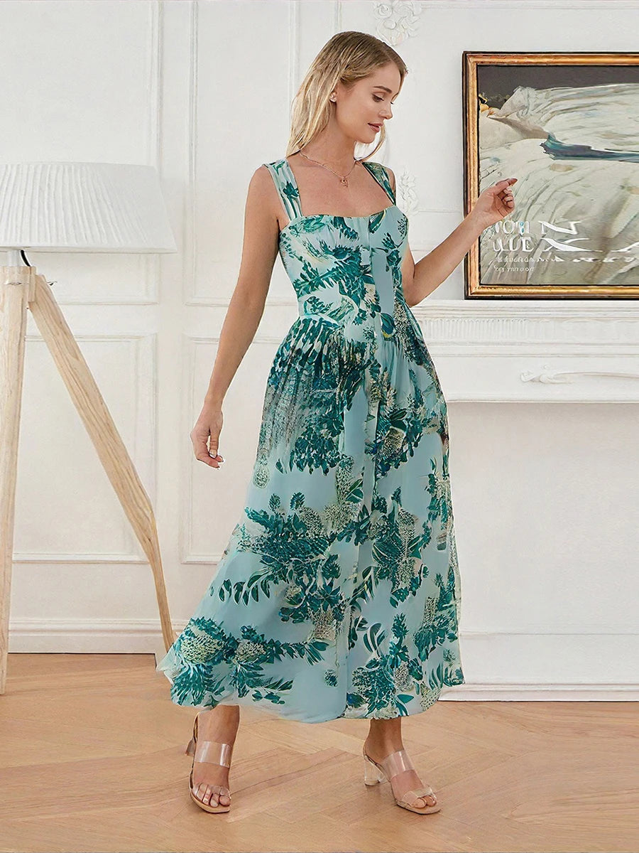 Tropical Elegance Maxi Dress
