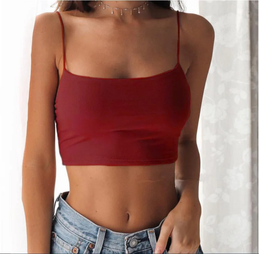 Barely There Camisole Crop Top – Set the Vibe