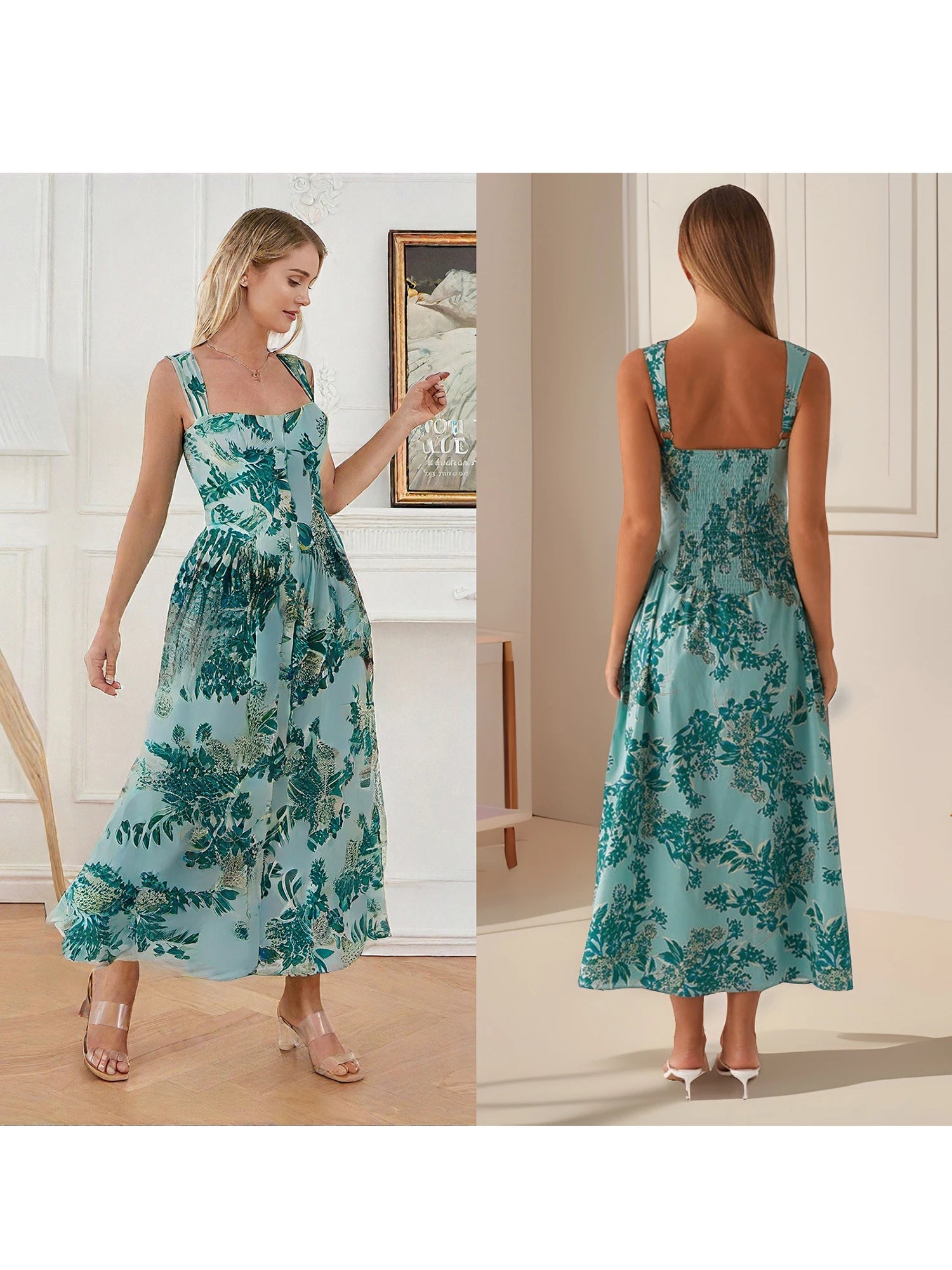 Tropical Elegance Maxi Dress