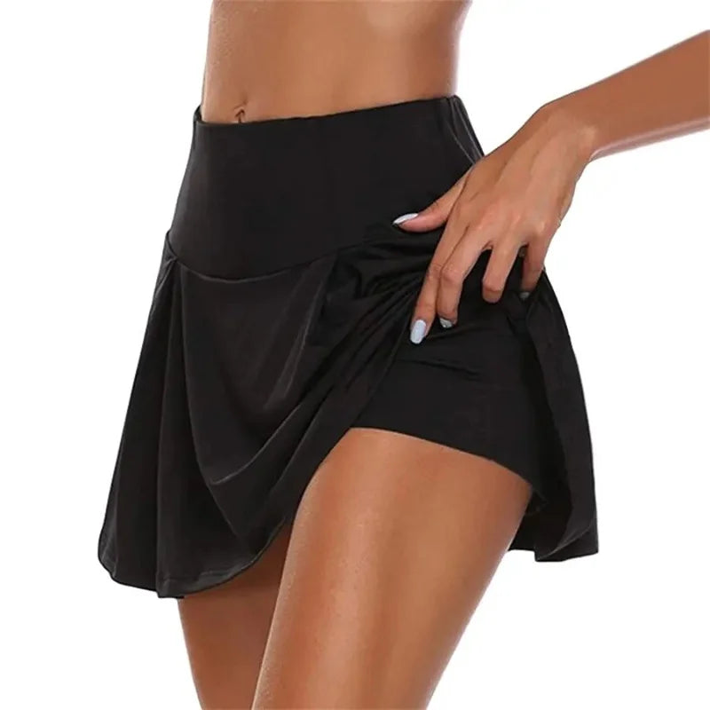 Swift Move™ High-Waist Sport Skort – Built-In Shorts & Quick-Dry Comfort