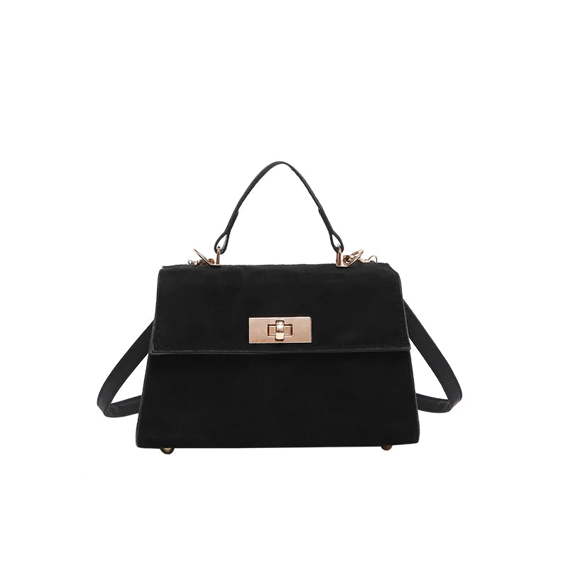 Velveta™ Mini Suede Crossbody Satchel – Elegant Everyday Handbag