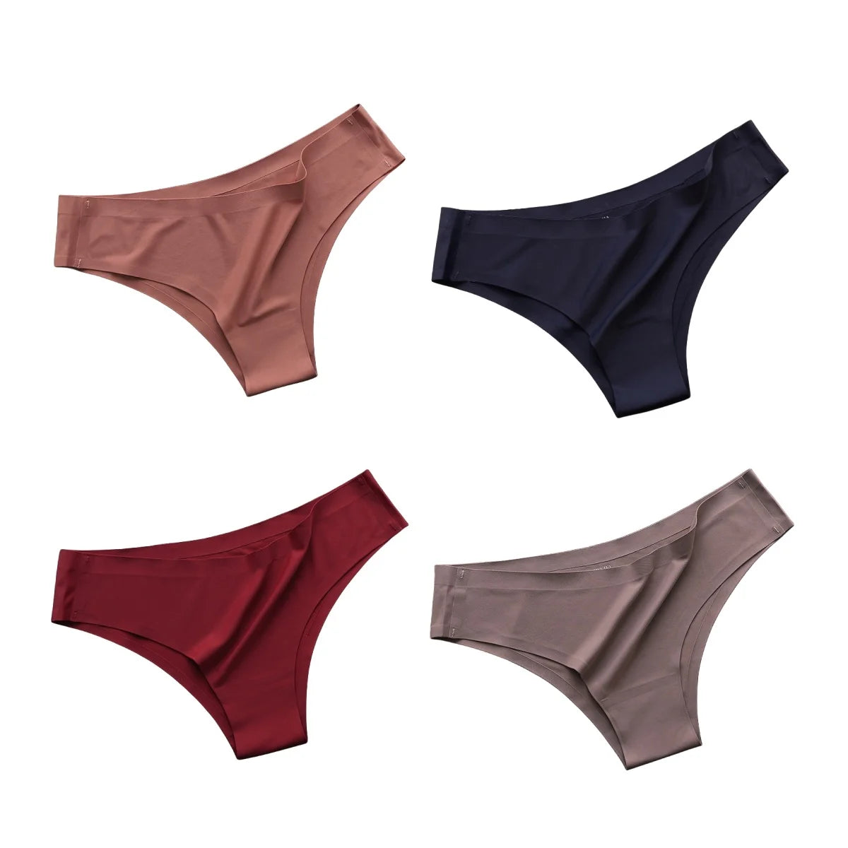 Sleek Skin™ Seamless Ice-Silk Panties – 4 Pack