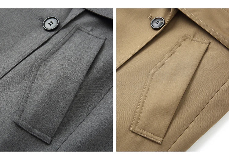 Luxe Layer Oversized Double-Breasted Trench Coat