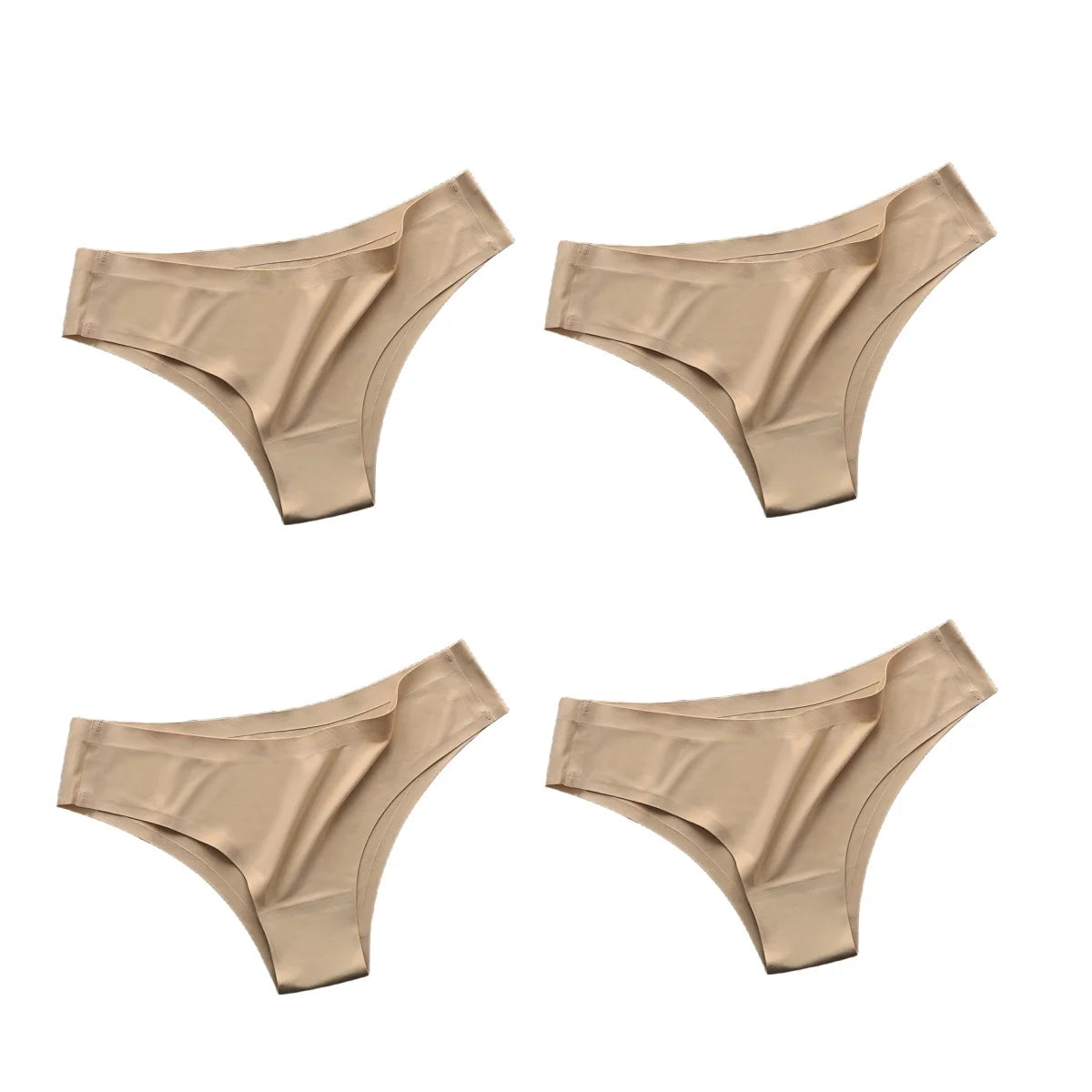 Sleek Skin™ Seamless Ice-Silk Panties – 4 Pack