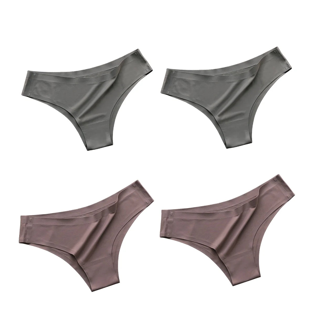 Sleek Skin™ Seamless Ice-Silk Panties – 4 Pack