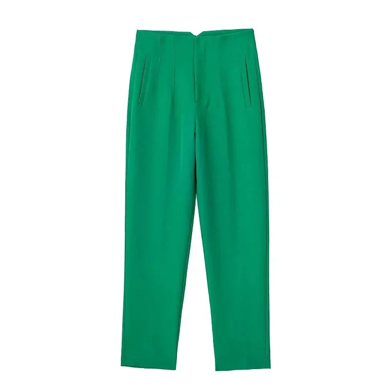 SculptFit™ High-Waist Pencil Trousers – Sleek & Sophisticated Office Style