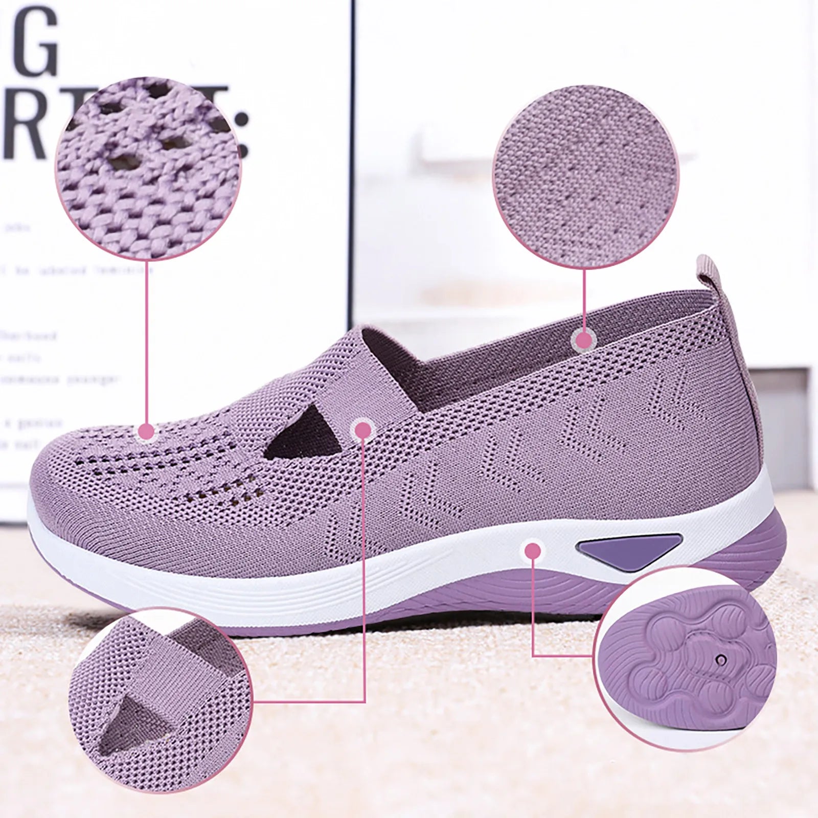 CloudEase™ Hollow  Walking Shoes – Soft Steps, Fresh Style