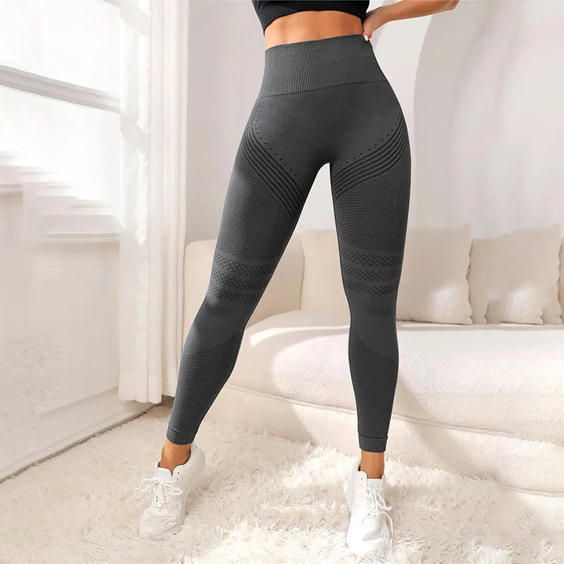 Flex Form™ Seamless High-Waist Workout Leggings – Sculpt & Support