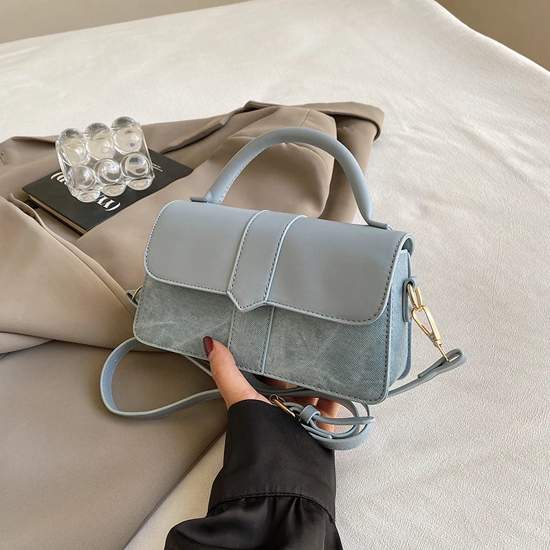 MetroLuxe™ FoldFlap PU Shoulder Satchel – Vintage Charm, Everyday Function